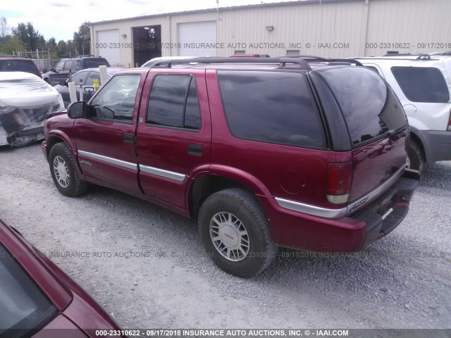 1GKDT13W612184031 - 2001 GMC JIMMY RED photo 3