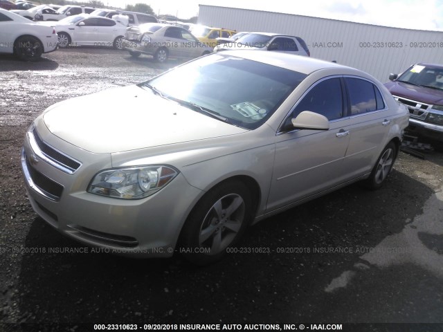 1G1ZC5EU3CF125138 - 2012 CHEVROLET MALIBU 1LT BEIGE photo 2