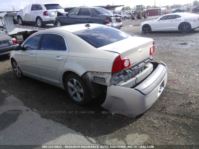 1G1ZC5EU3CF125138 - 2012 CHEVROLET MALIBU 1LT BEIGE photo 3