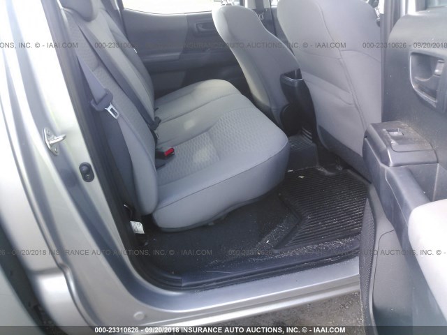 5TFCZ5AN9HX079097 - 2017 TOYOTA TACOMA DBL CAB/SR/TRDSPT/OR/PRO ვერცხლისფერი ფოტო 8