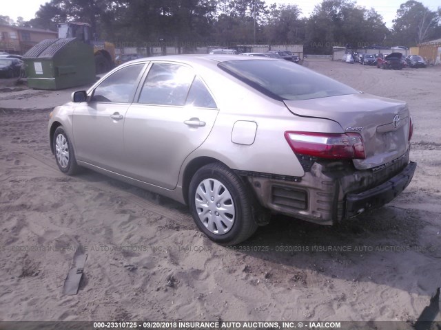 4T1BE46K57U592004 - 2007 TOYOTA CAMRY NEW GENERAT CE/LE/XLE/SE GOLD photo 3