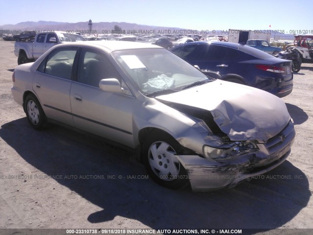 1HGCG1645YA095137 - 2000 HONDA ACCORD LX GOLD photo 1