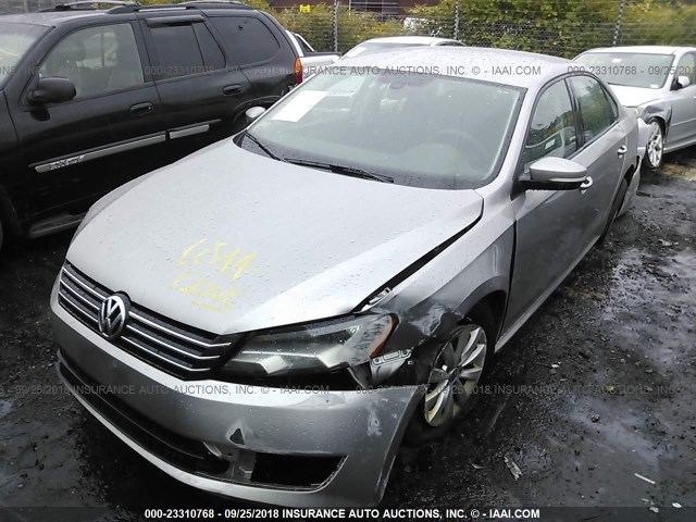1VWAP7A39CC078486 - 2012 VOLKSWAGEN PASSAT S SILVER photo 2