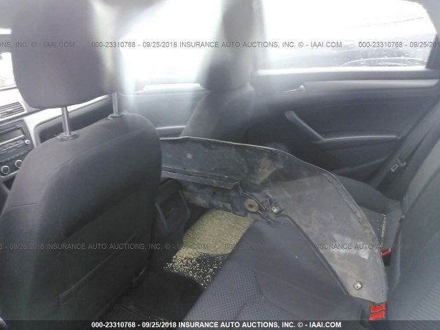 1VWAP7A39CC078486 - 2012 VOLKSWAGEN PASSAT S SILVER photo 8