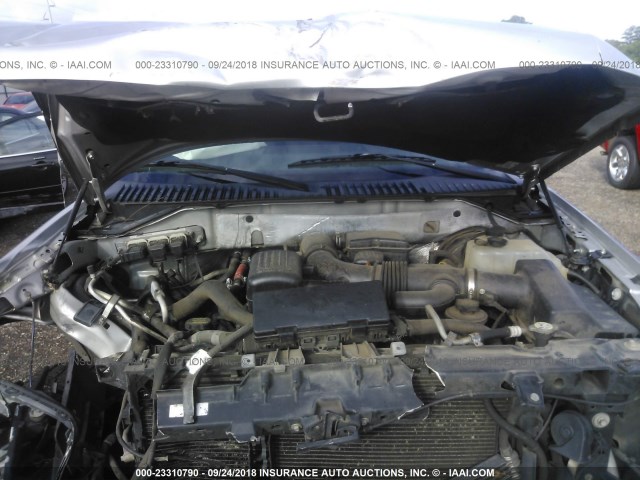 1FMJU1K52AEA54214 - 2010 FORD EXPEDITION LIMITED SILVER photo 10