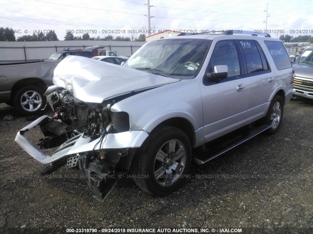 1FMJU1K52AEA54214 - 2010 FORD EXPEDITION LIMITED SILVER photo 2