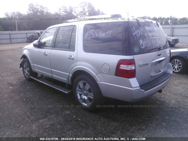 1FMJU1K52AEA54214 - 2010 FORD EXPEDITION LIMITED SILVER photo 3