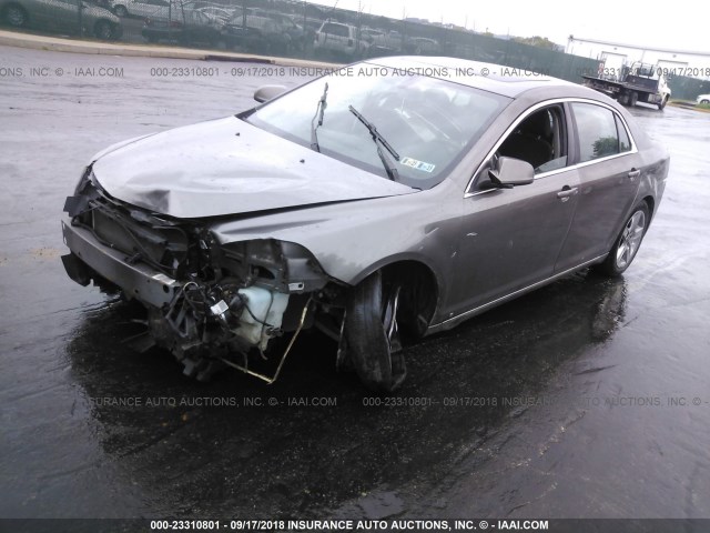 1G1ZC5EB5A4111457 - 2010 CHEVROLET MALIBU 1LT GRAY photo 2