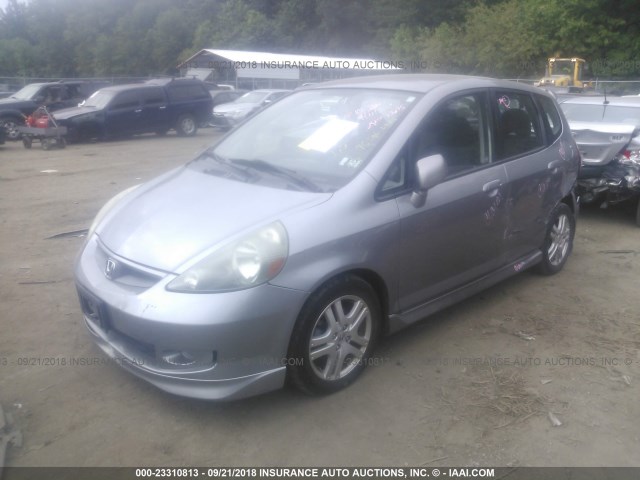 JHMGD38697S041284 - 2007 HONDA FIT S 灰色 照片 2