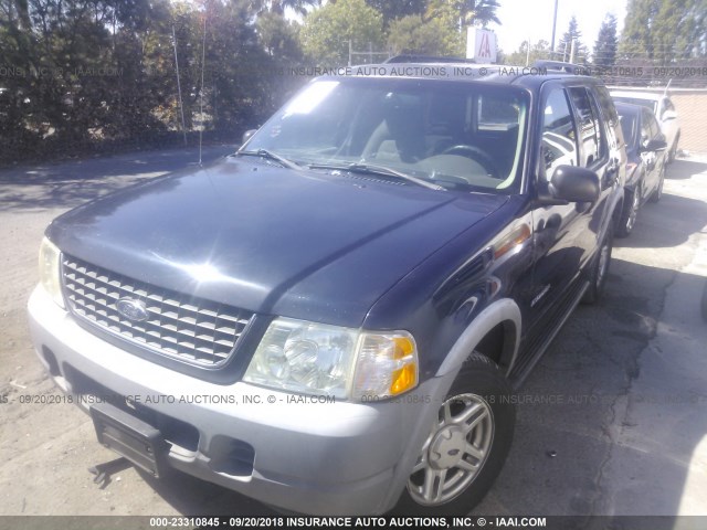 1FMZU72E72ZB38741 - 2002 FORD EXPLORER XLS Dark Blue photo 2