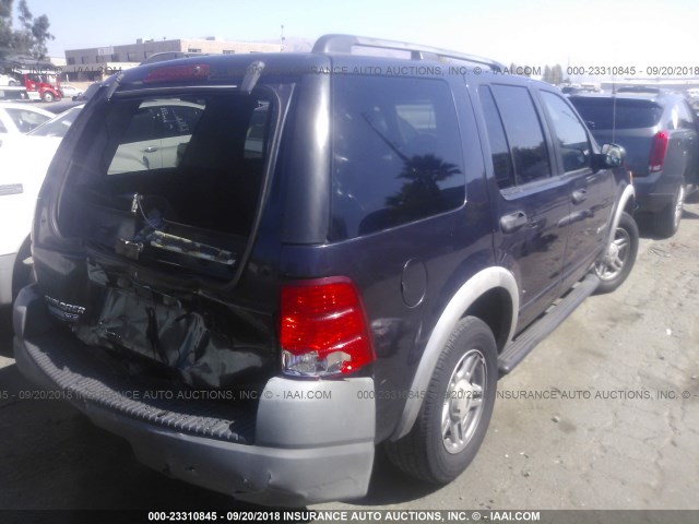 1FMZU72E72ZB38741 - 2002 FORD EXPLORER XLS Dark Blue photo 4