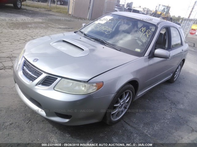 JF4GG22635H053560 - 2005 SAAB 9-2 AERO SILVER photo 2