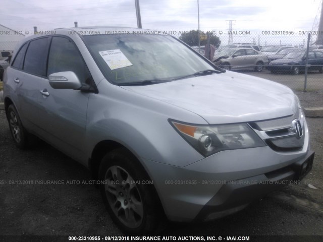 2HNYD28488H535640 - 2008 ACURA MDX TECHNOLOGY SILVER photo 1