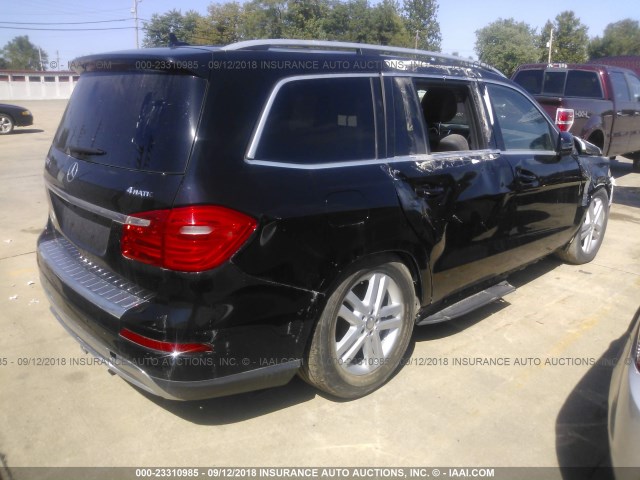 4JGDF7CE9EA408588 - 2014 MERCEDES-BENZ GL 450 4MATIC BLACK photo 4