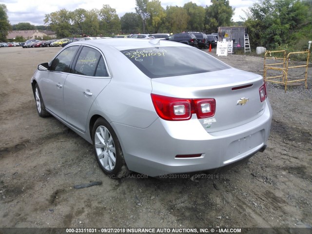 1G11F5SL0FF303348 - 2015 CHEVROLET MALIBU LTZ 银色 照片 3
