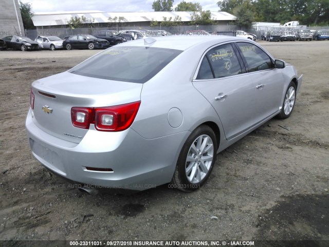 1G11F5SL0FF303348 - 2015 CHEVROLET MALIBU LTZ 银色 照片 4