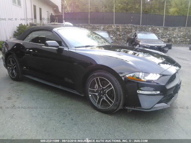 1FATP8UH6J5155511 - 2018 FORD MUSTANG BLACK photo 1