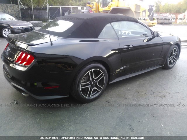 1FATP8UH6J5155511 - 2018 FORD MUSTANG BLACK photo 4