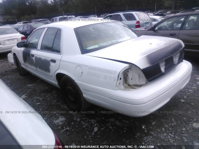 2FABP7BVXBX101157 - 2011 FORD CROWN VICTORIA POLICE INTERCEPTOR WHITE photo 3