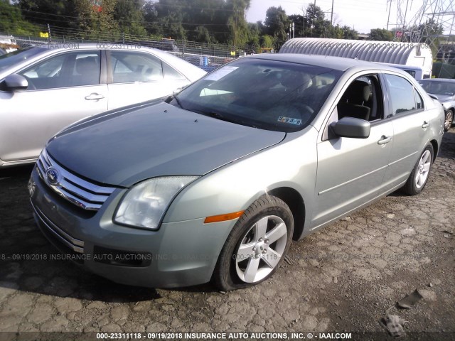 3FAHP07Z88R173673 - 2008 FORD FUSION SE GREEN photo 2