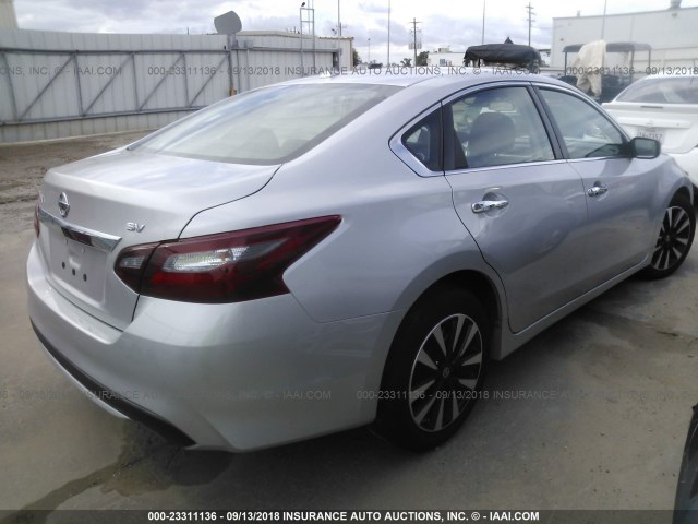 1N4AL3AP5JC214528 - 2018 NISSAN ALTIMA 2.5/S/SV/SL/SR SILVER photo 4