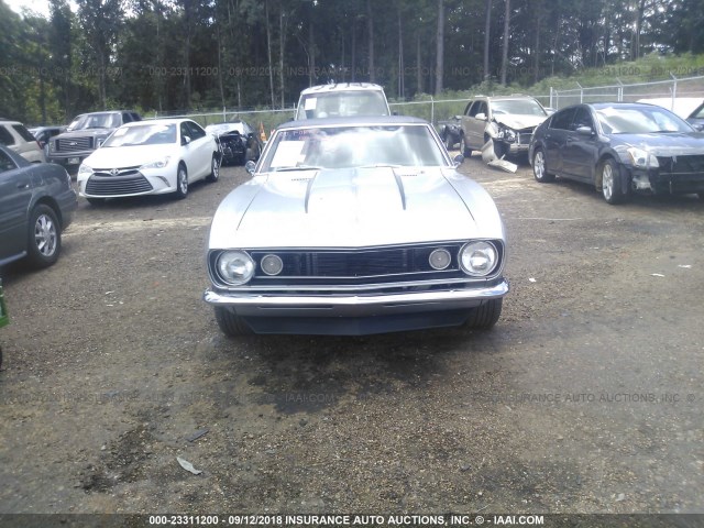 123377N237295 - 1967 CHEVROLET CAMARO RS SILVER photo 6