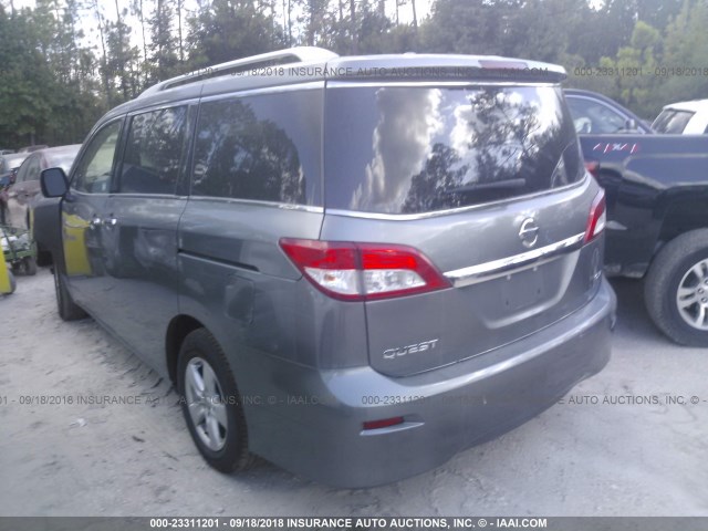 JN8AE2KP6H9168412 - 2017 NISSAN QUEST S/SV/SL/PLATINUM GRAY photo 3