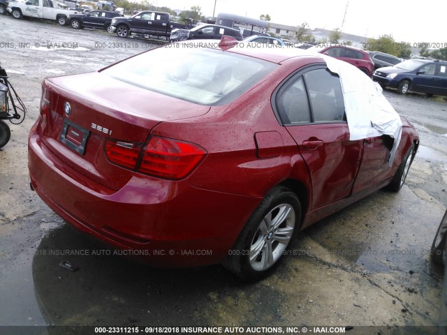 WBA8E3G55GNT78770 - 2016 BMW 328 XI SULEV RED photo 4