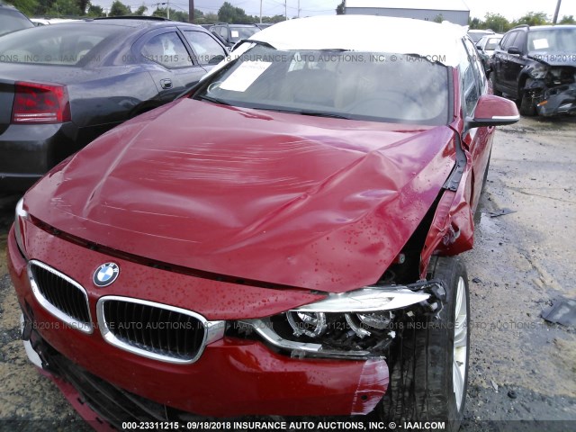WBA8E3G55GNT78770 - 2016 BMW 328 XI SULEV RED photo 6
