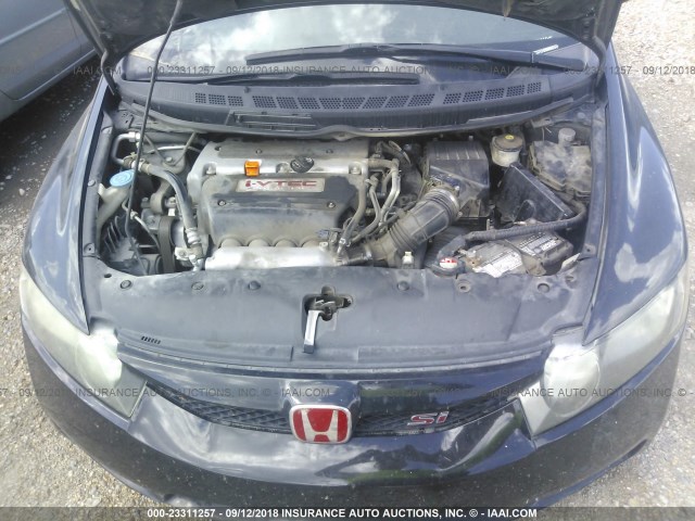 2HGFA5E56BH700484 - 2011 HONDA CIVIC SI BLACK photo 10