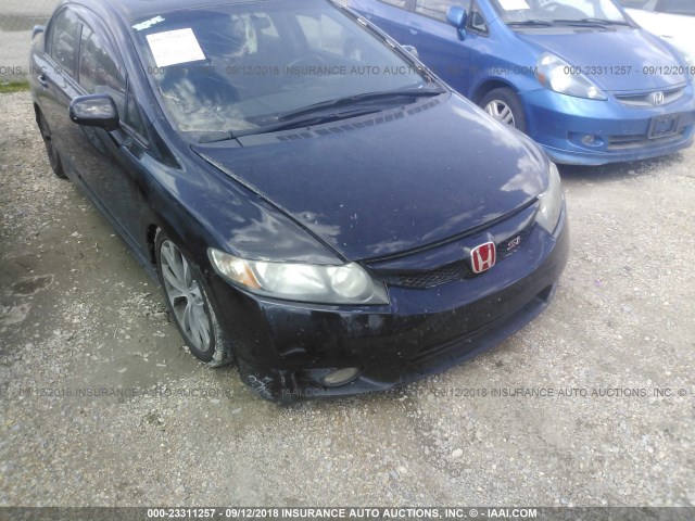 2HGFA5E56BH700484 - 2011 HONDA CIVIC SI BLACK photo 6