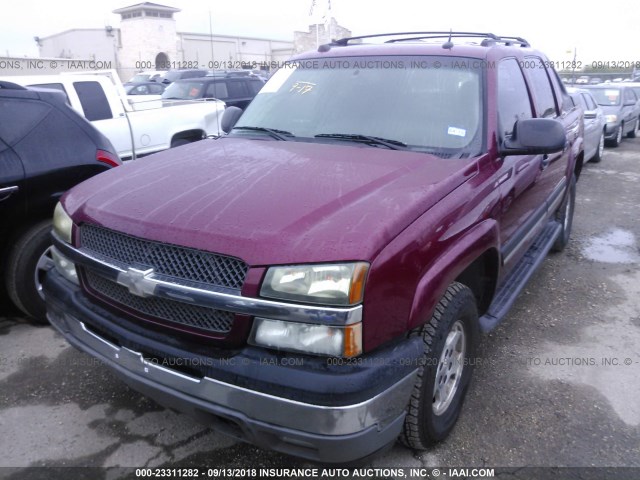 3GNEC12Z15G287888 - 2005 CHEVROLET AVALANCHE C1500 RED photo 2