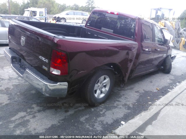 1C6RR7GG5JS115392 - 2018 RAM 1500 SLT RED photo 4