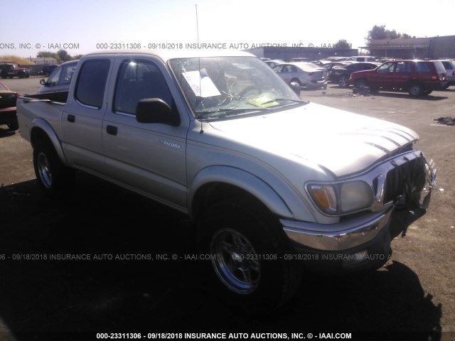 5TEGM92N71Z768625 - 2001 TOYOTA TACOMA DOUBLE CAB PRERUNNER SILVER photo 1
