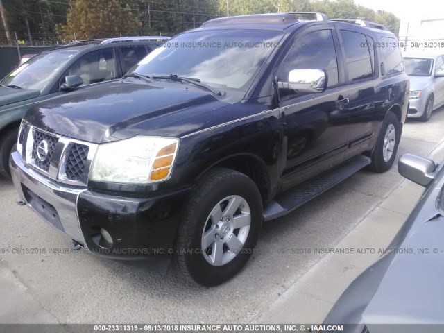 5N1AA08B84N716009 - 2004 NISSAN ARMADA SE/LE BLACK photo 2