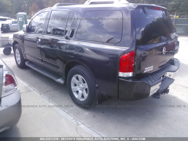 5N1AA08B84N716009 - 2004 NISSAN ARMADA SE/LE BLACK photo 3