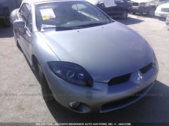 4A3AL25F68E009298 - 2008 MITSUBISHI ECLIPSE SPYDER GS GRAY photo 6