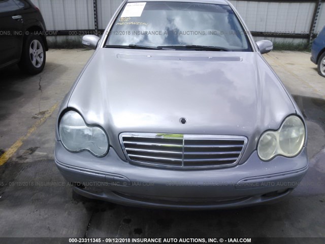 WDBRF52H27E026794 - 2007 MERCEDES-BENZ C 230 GRAY photo 6