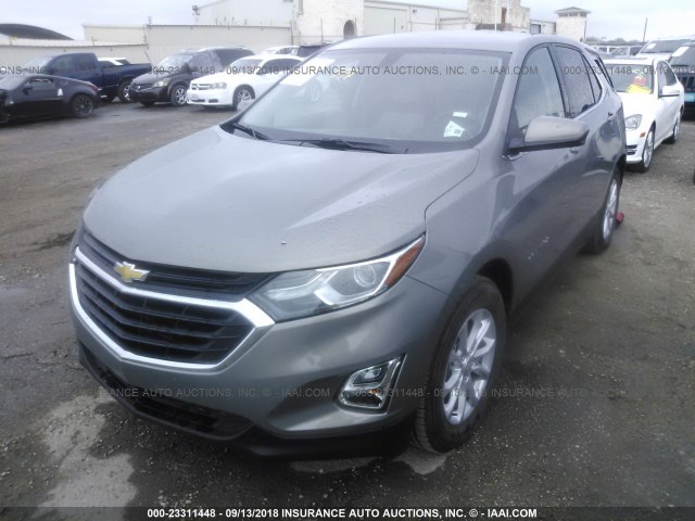 3GNAXJEV7JS581606 - 2018 CHEVROLET EQUINOX LT GRAY photo 2