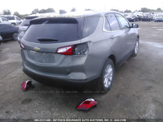 3GNAXJEV7JS581606 - 2018 CHEVROLET EQUINOX LT GRAY photo 4