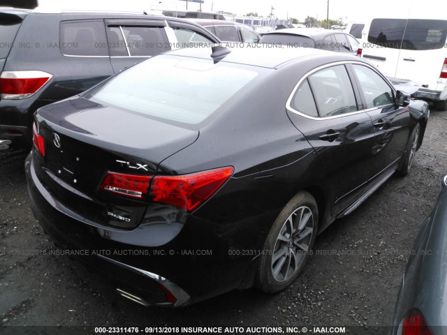 19UUB3F53JA000748 - 2018 ACURA TLX TECH BLACK photo 4