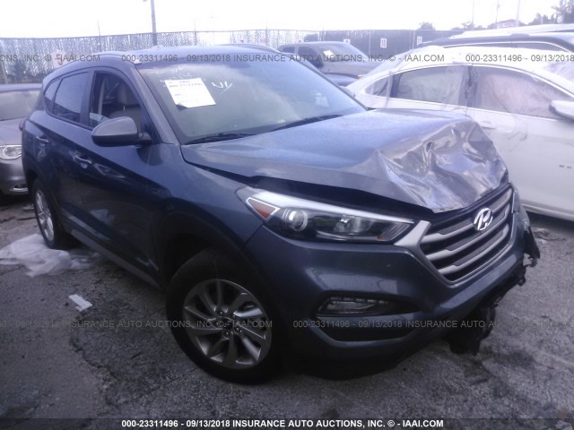 KM8J33A47JU654014 - 2018 HYUNDAI TUCSON GRAY photo 1