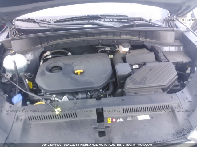 KM8J33A47JU654014 - 2018 HYUNDAI TUCSON GRAY photo 10