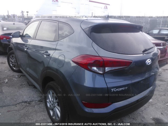 KM8J33A47JU654014 - 2018 HYUNDAI TUCSON GRAY photo 3