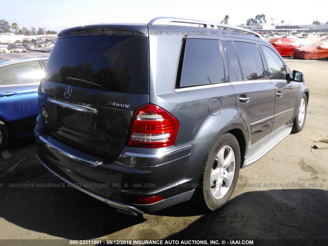 4JGBF7BE2BA693980 - 2011 MERCEDES-BENZ GL 450 4MATIC GRAY photo 4