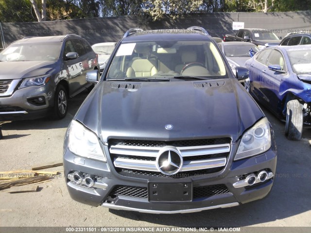 4JGBF7BE2BA693980 - 2011 MERCEDES-BENZ GL 450 4MATIC GRAY photo 6