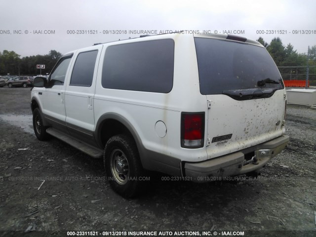 1FMNU43S1YED45806 - 2000 FORD EXCURSION LIMITED WHITE photo 3