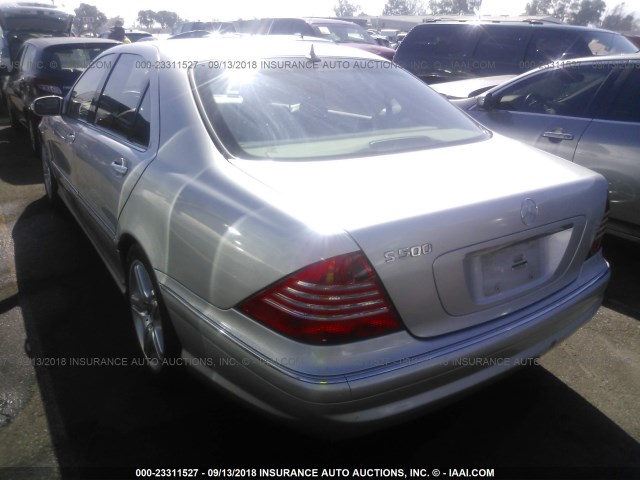 WDBNG75J76A483158 - 2006 MERCEDES-BENZ S 500 SILVER photo 3