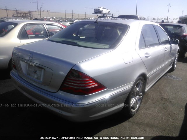WDBNG75J76A483158 - 2006 MERCEDES-BENZ S 500 SILVER photo 4