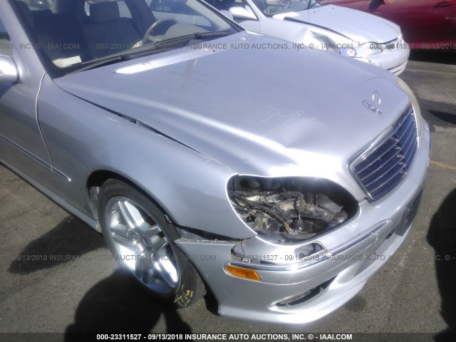 WDBNG75J76A483158 - 2006 MERCEDES-BENZ S 500 SILVER photo 6